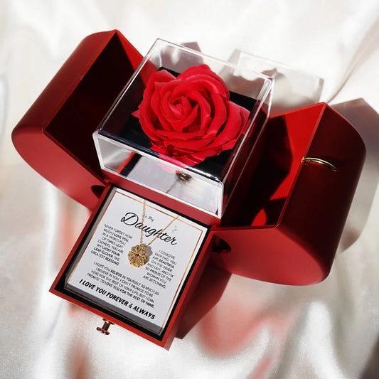 Lucky Clover Rose Keepsake Pendant Box